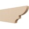 Ekena Millwork 2in. W x 8in. H x 20in. L Ridgewood Woodgrain TimberThane Rafter Tail, Primed Tan RFTUR02X08X20RIDRCPR - alternate 1